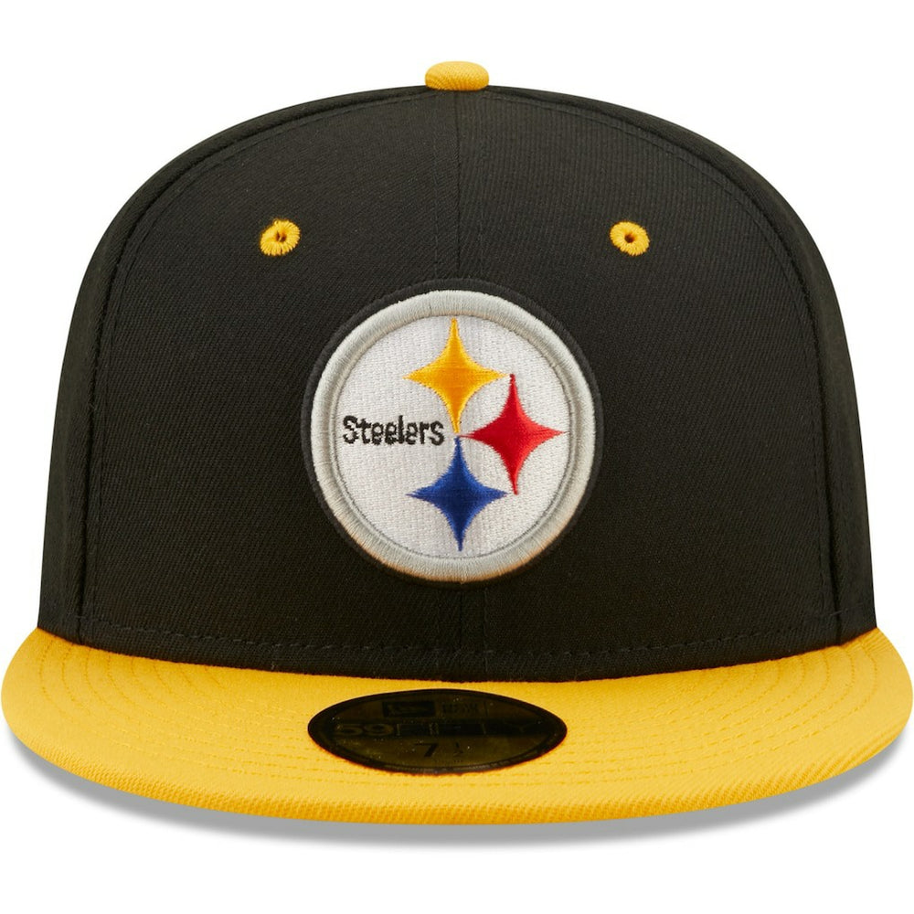 Pittsburgh Steelers New Era Flipside 2Tone 59FIFTY Fitted Hat - Black/Gold - NFL