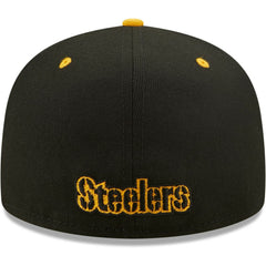 Pittsburgh Steelers New Era Flipside 2Tone 59FIFTY Fitted Hat - Black/Gold - NFL