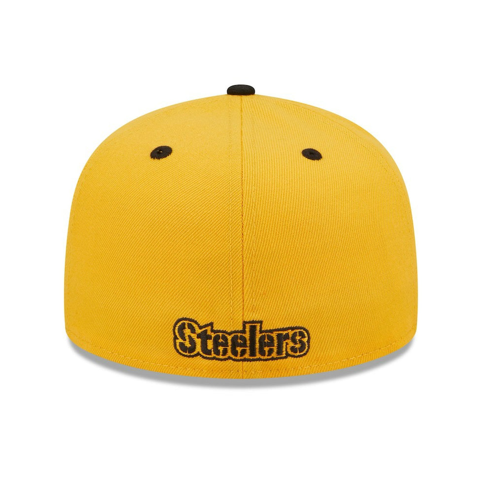 Pittsburgh Steelers New Era Flipside 2Tone 59FIFTY Fitted Hat - Gold/Black - NFL