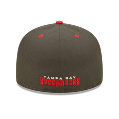 Tampa Bay Buccaneers New Era Flipside 2Tone 59FIFTY Fitted Hat - Pewter/Red - NFL