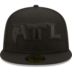 Atlanta Falcons New Era Team Black on Black Alternate 59FIFTY Fitted Hat - NFL