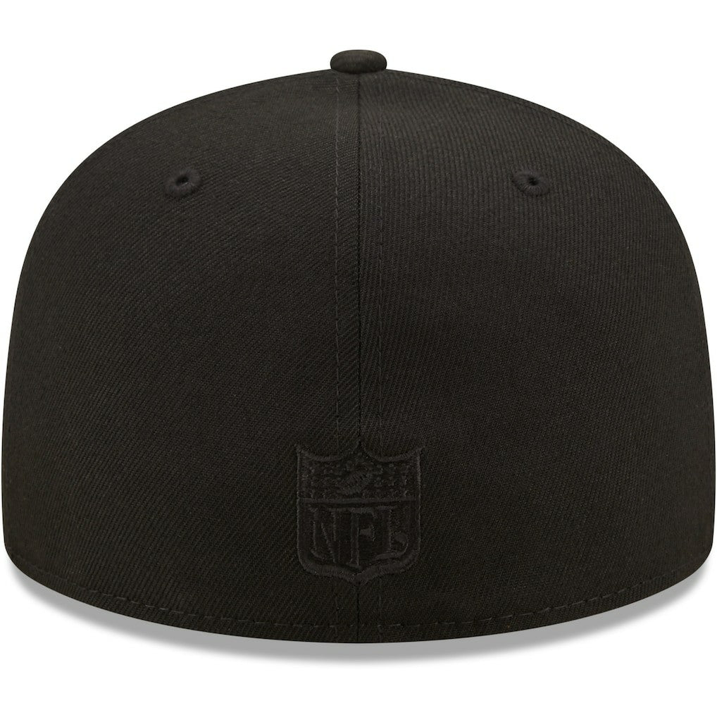 Cleveland Browns New Era Team Black on Black Alternate Logo 59FIFTY Fitted Hat - NFL