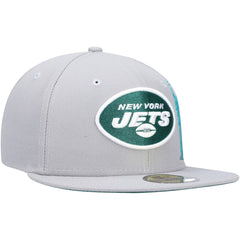 New York Jets New Era City Describe 59FIFTY Fitted Hat - Gray - NFL