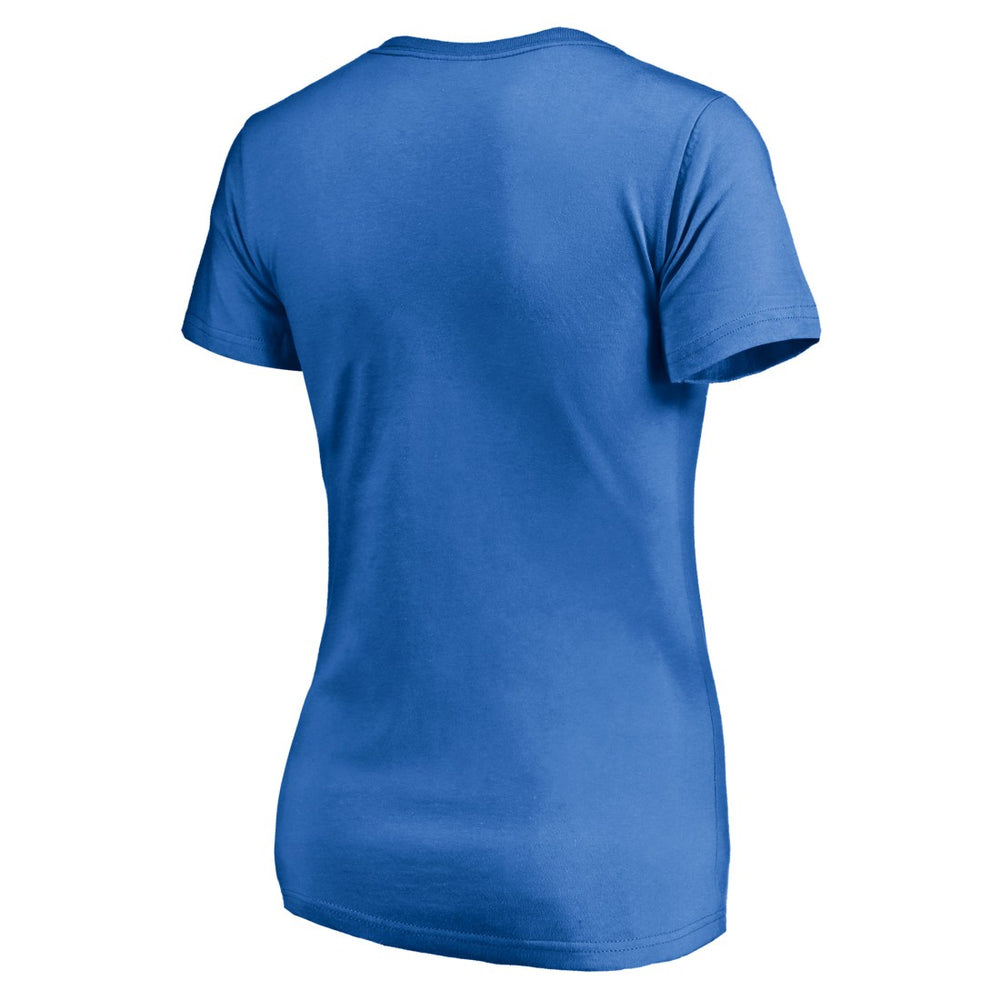 Detroit Lions Women's Long Stride V-Neck T-Shirt - Blue - NFL