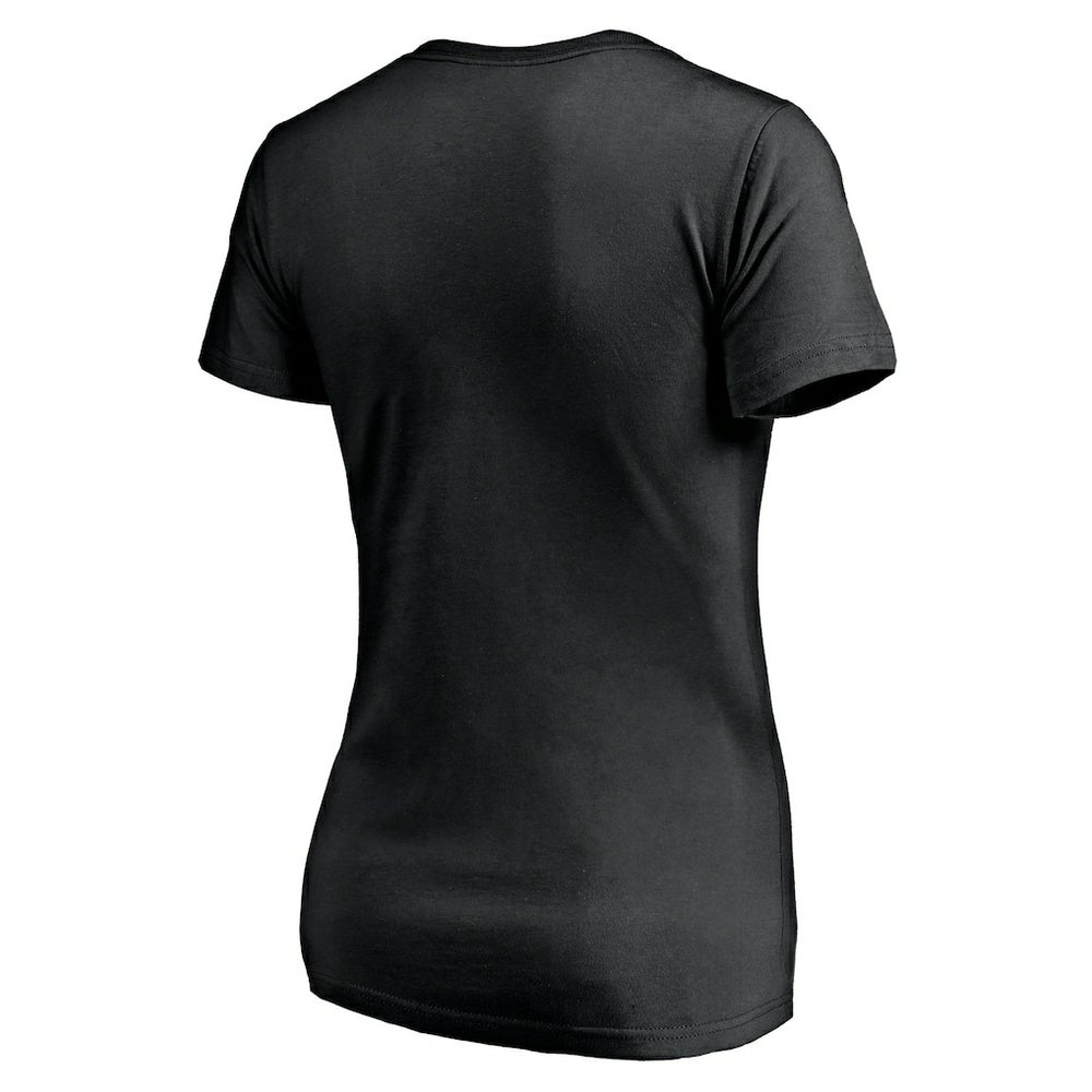 Jacksonville Jaguars Women's Long Stride V-Neck T-Shirt - Black - NFL