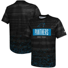 Carolina Panthers New Era Combine Authentic Sweep T-Shirt - Black - NFL
