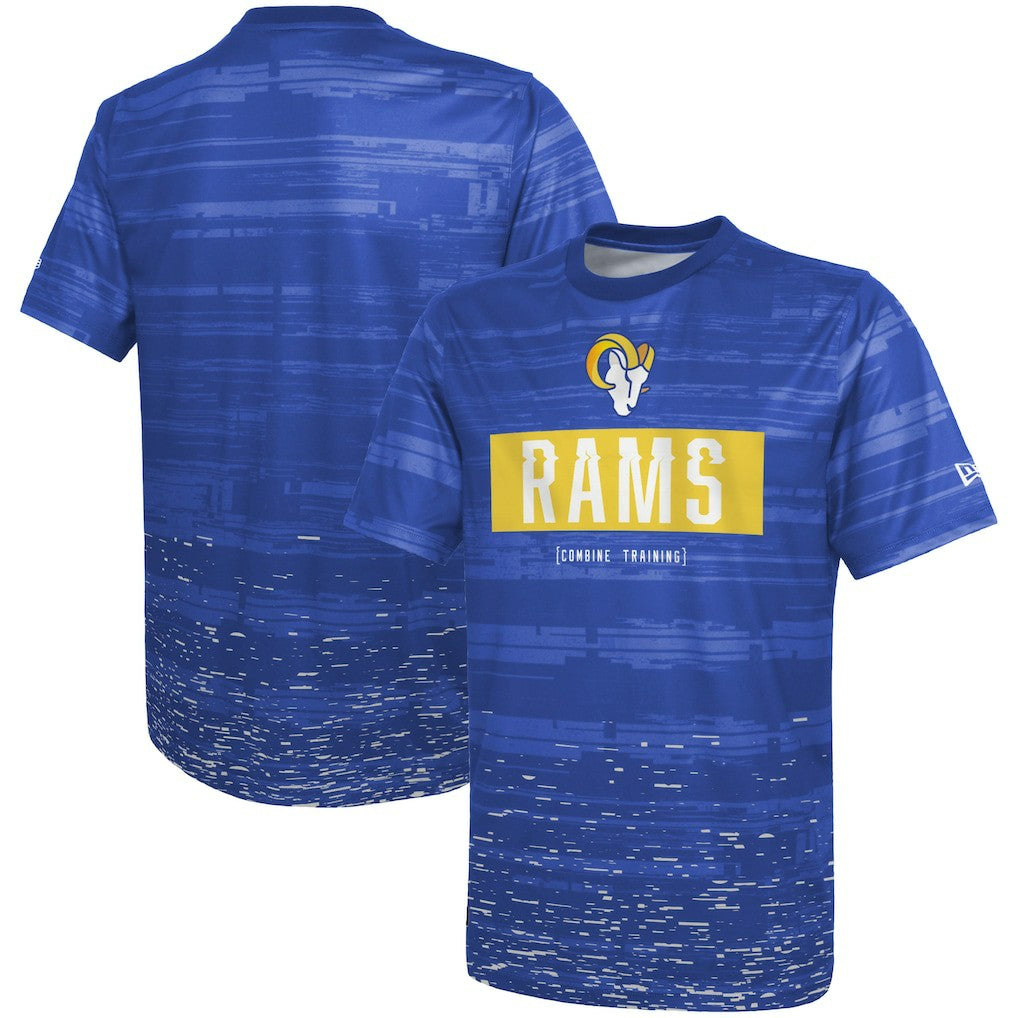 Los Angeles Rams New Era Combine Authentic Sweep T-Shirt - Royal - NFL