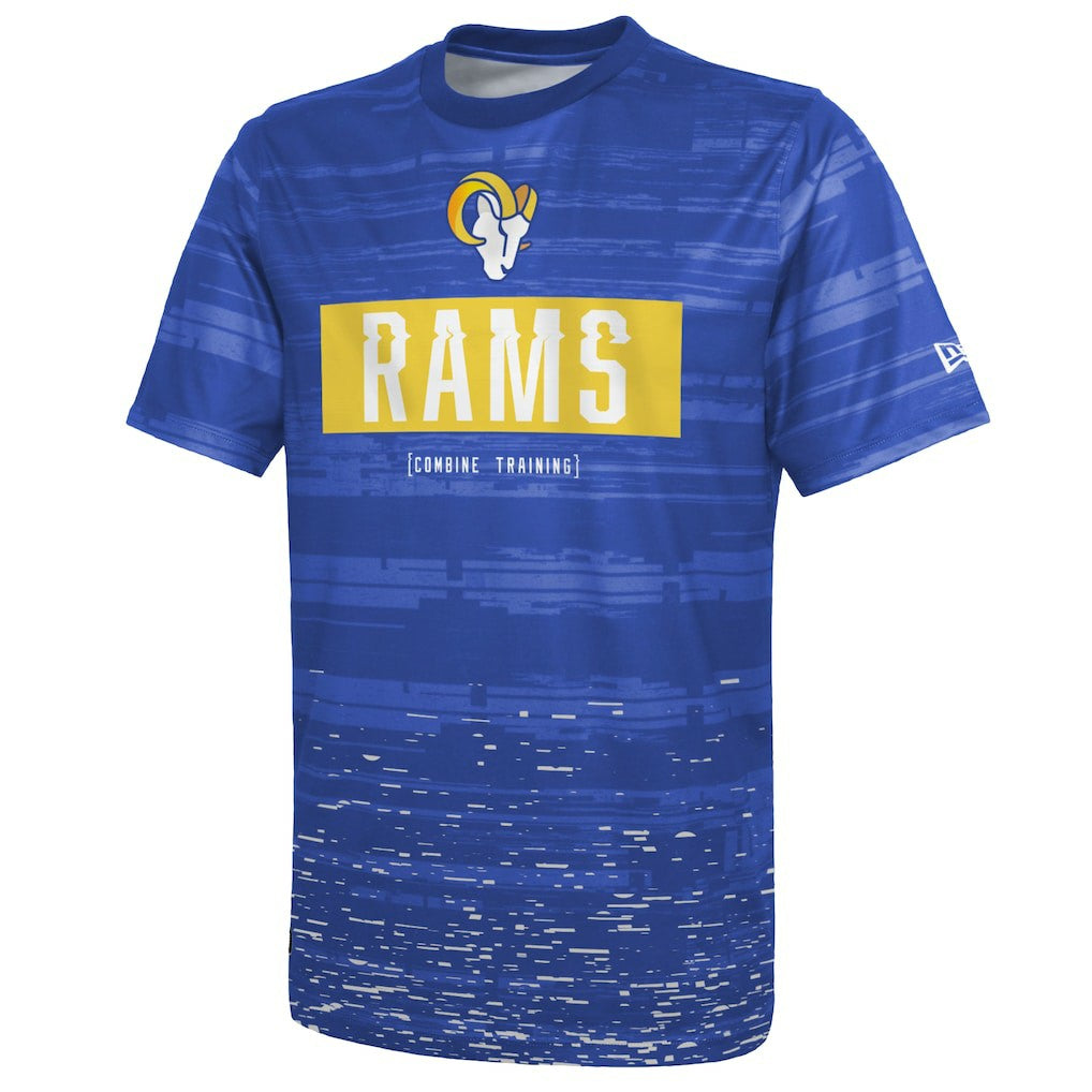 Los Angeles Rams New Era Combine Authentic Sweep T-Shirt - Royal - NFL