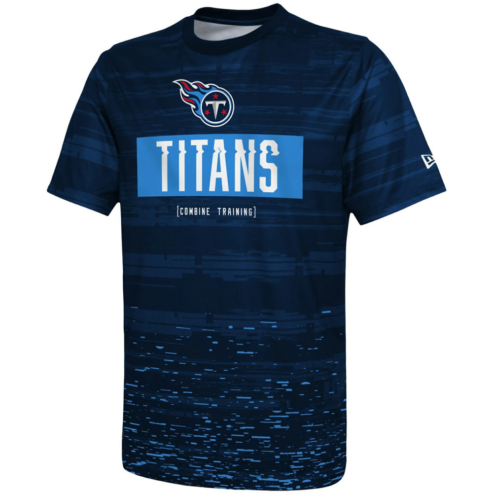 Tennessee Titans New Era Combine Authentic Sweep T-Shirt - Navy - NFL