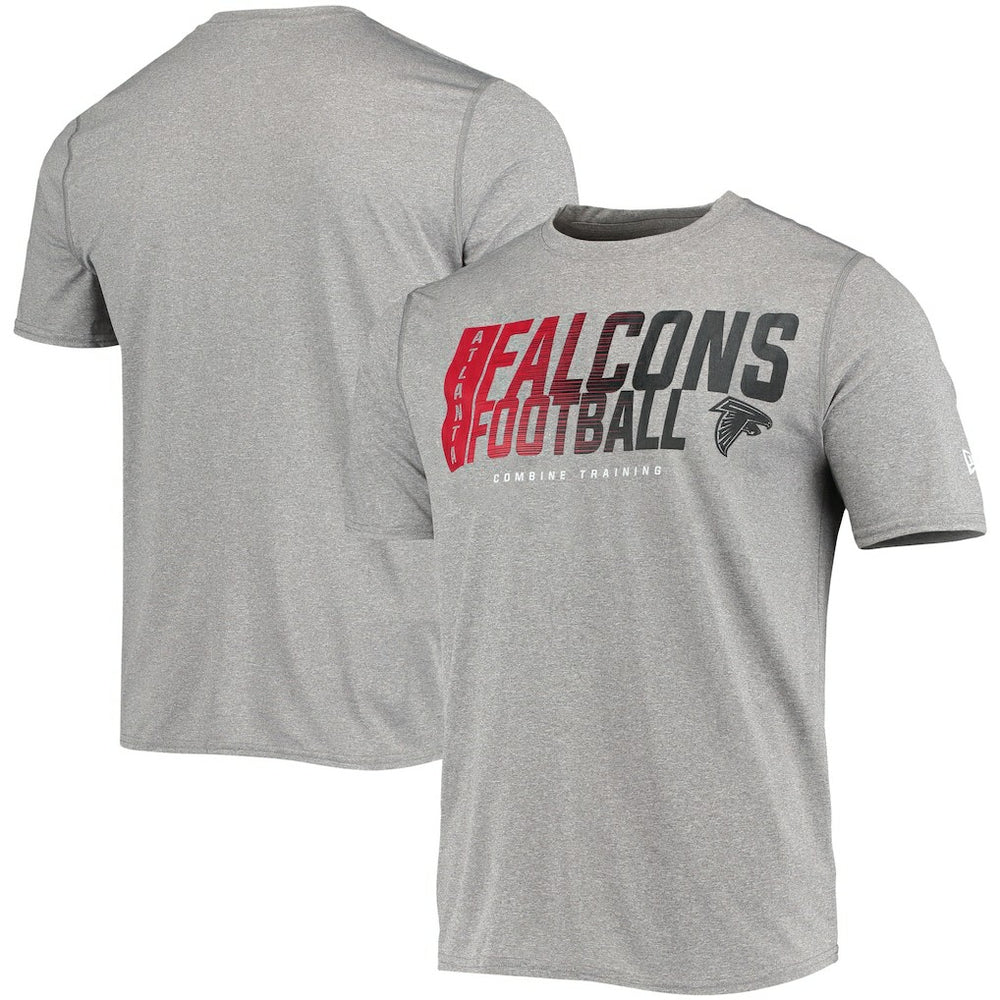 Atlanta Falcons New Era Combine Authentic Game On T-Shirt - Heathered Gray - NFL