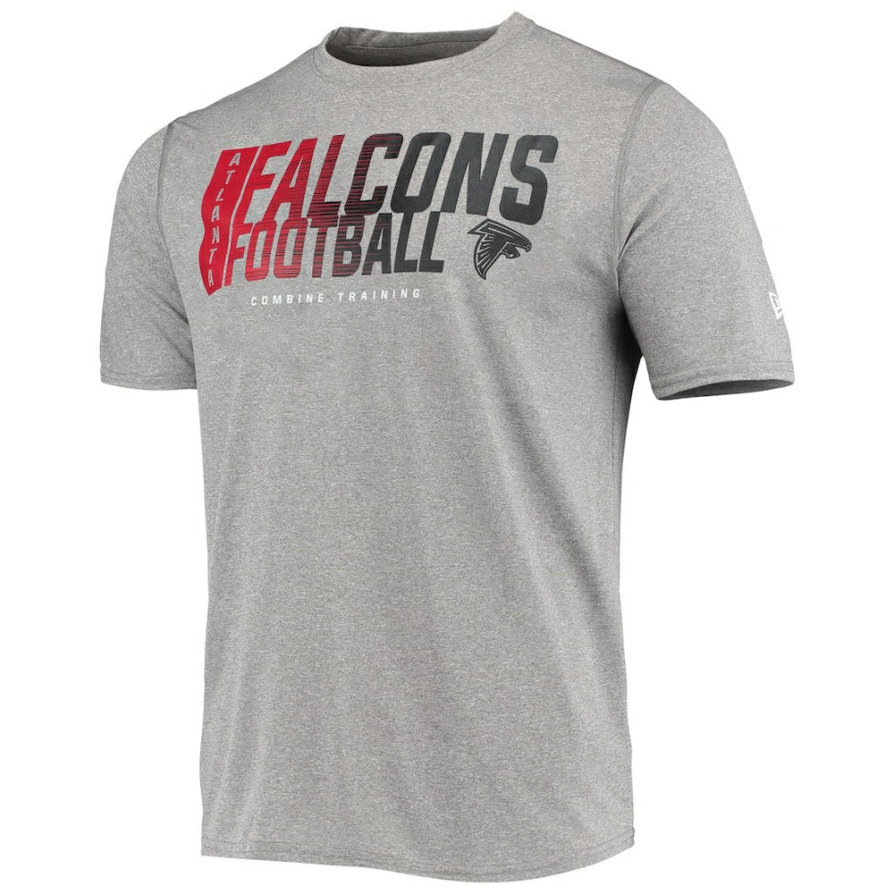 Atlanta Falcons New Era Combine Authentic Game On T-Shirt - Heathered Gray - NFL