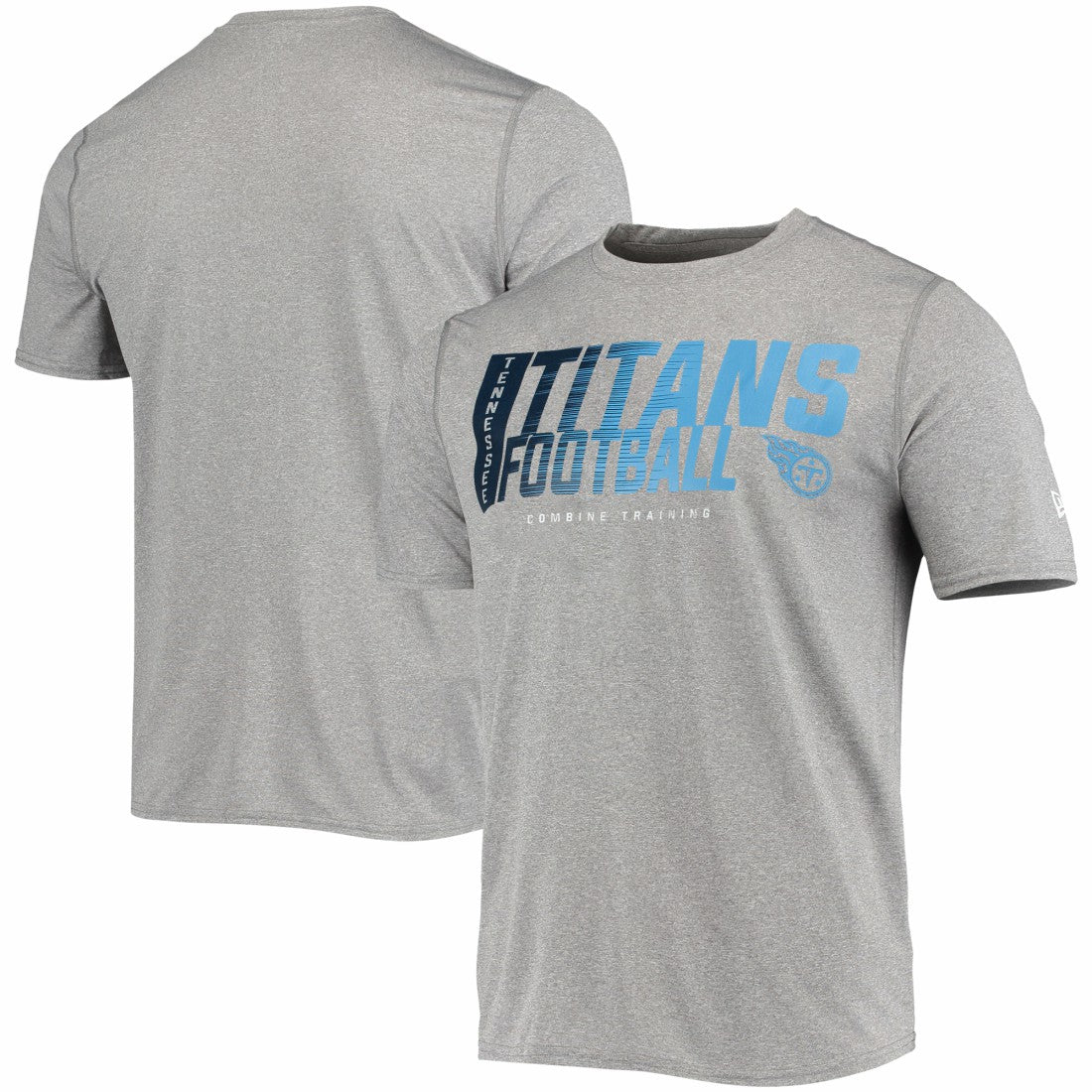 Tennessee Titans New Era Combine Authentic Game On T-Shirt - Heathered Gray - NFL