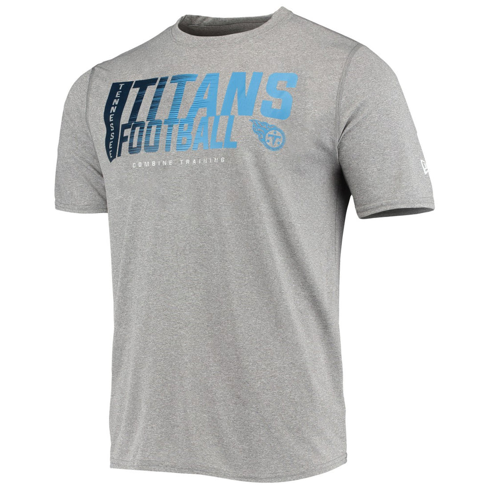 Tennessee Titans New Era Combine Authentic Game On T-Shirt - Heathered Gray - NFL