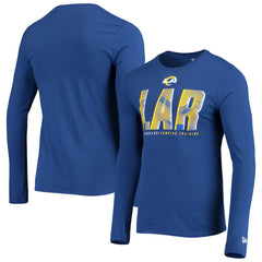 Los Angeles Rams New Era Combine Authentic Static Abbreviation Long Sleeve T-Shirt - Royal - NFL