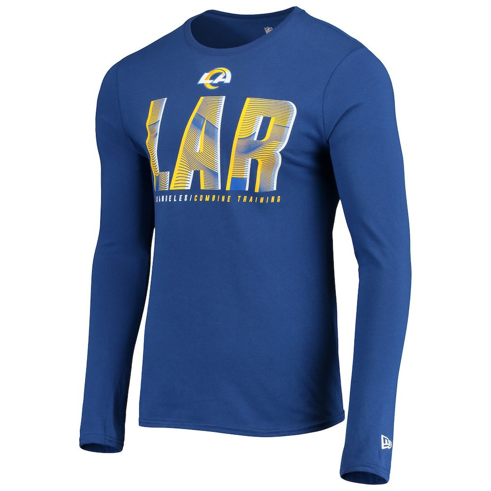 Los Angeles Rams New Era Combine Authentic Static Abbreviation Long Sleeve T-Shirt - Royal - NFL