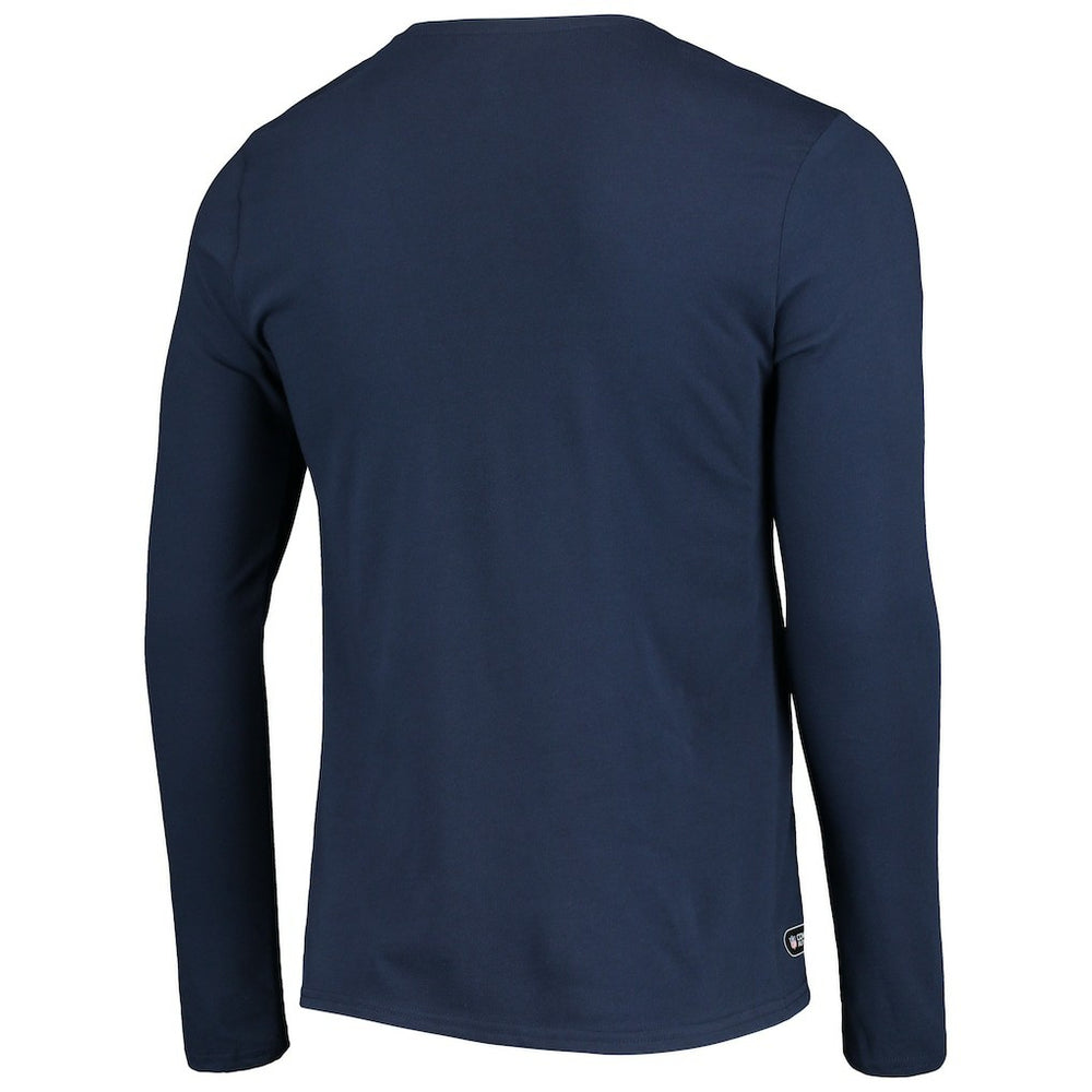 Houston Texans New Era Combine Authentic Static Abbreviation Long Sleeve T-Shirt - Navy - NFL