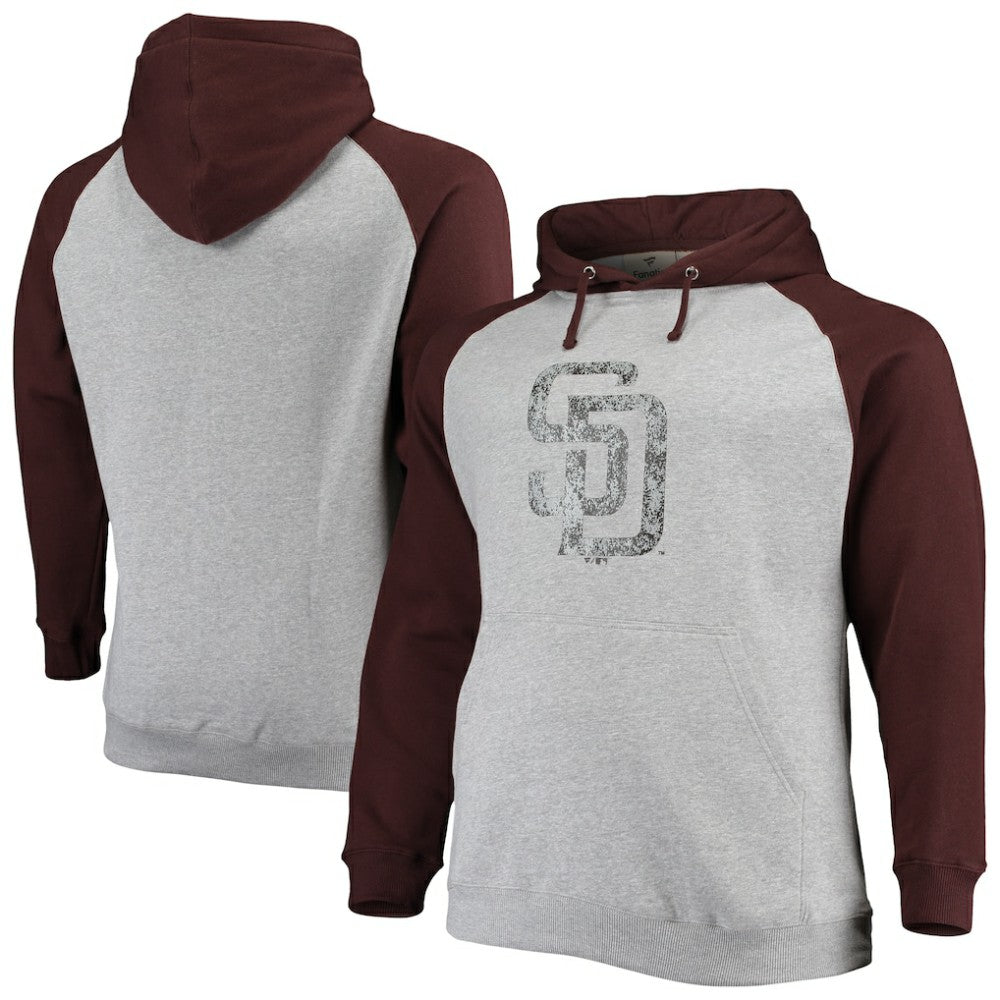 San Diego Padres Fanatics Big & Tall Raglan Pullover Hoodie Near Me