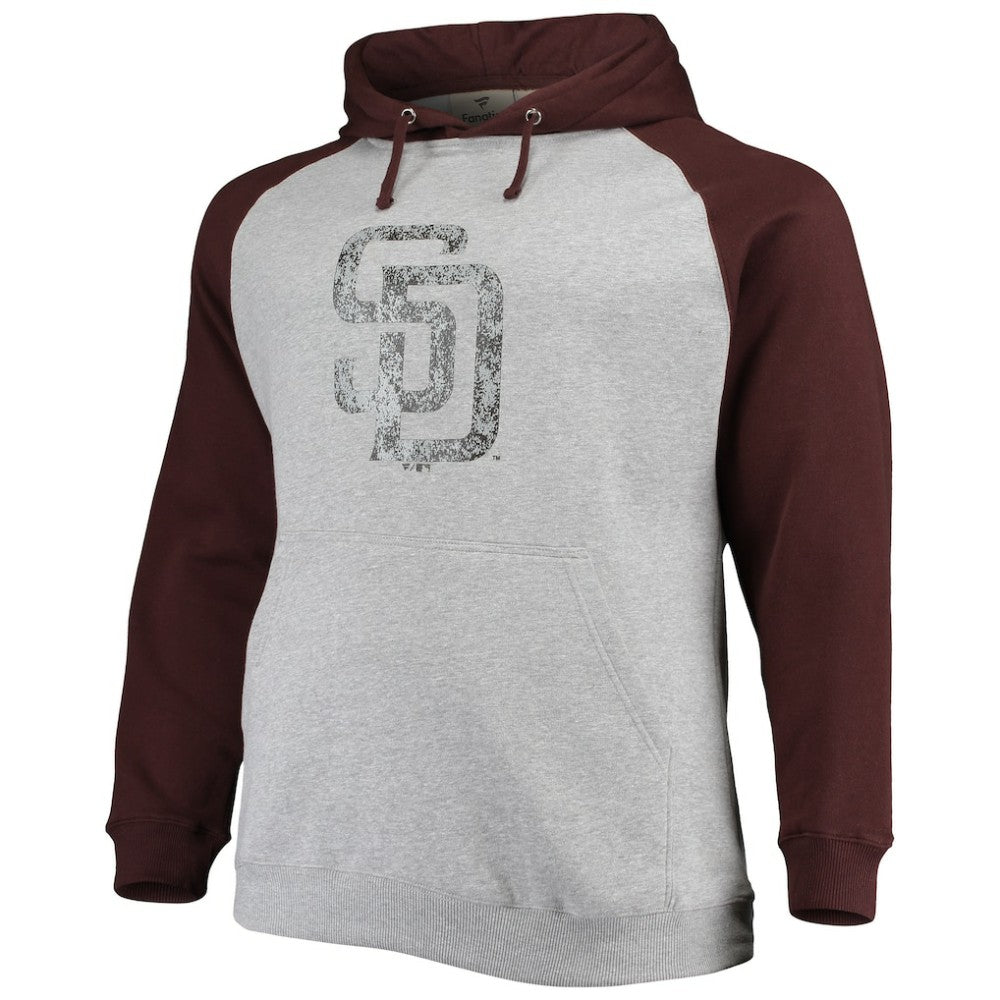 San Diego Padres Fanatics Big & Tall Raglan Pullover Hoodie Near Me