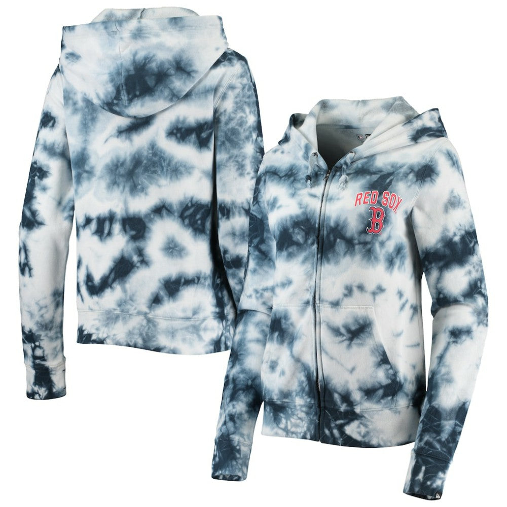 Boston Red Sox New Era Women's Tie-Dye Fleece Full-Zip Hoodie Sale