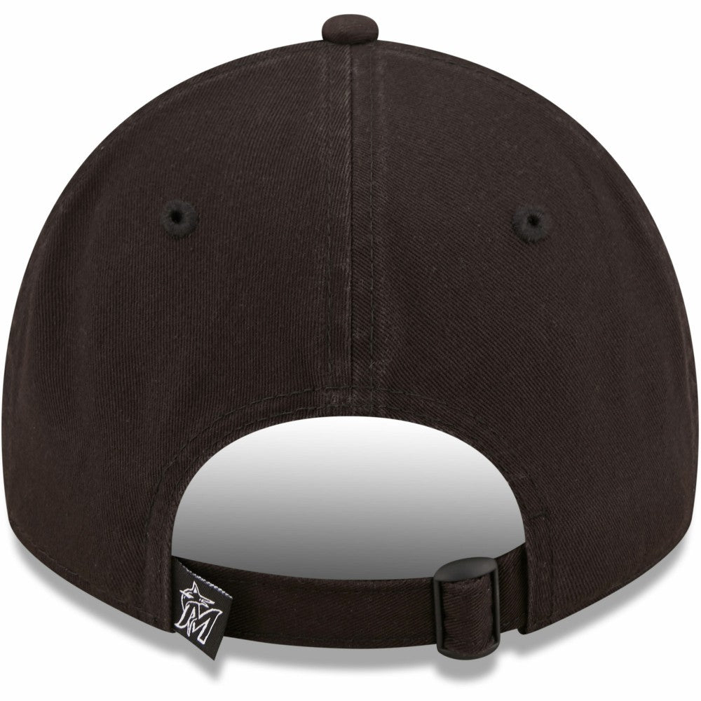 Miami Marlins New Era Black On Black Core Classic 2.0 9TWENTY Adjustable Hat for sale