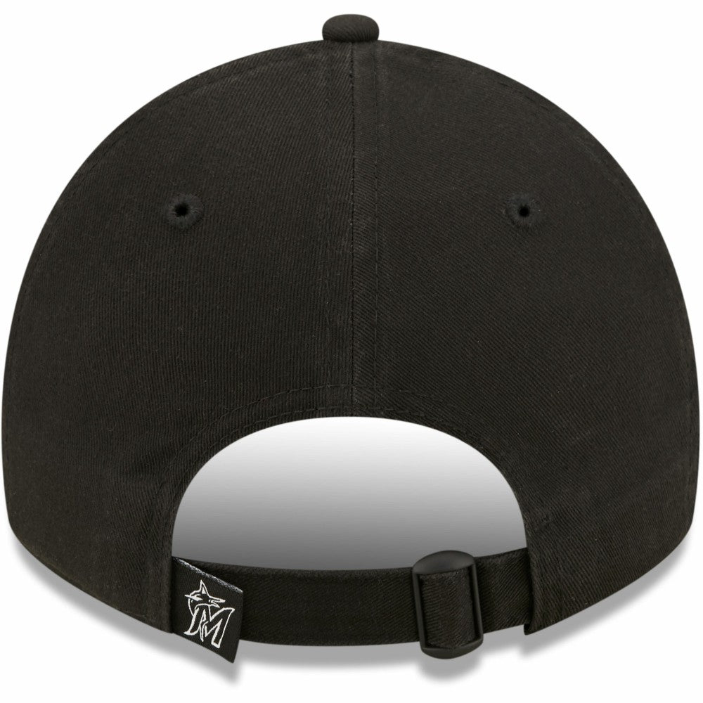 Miami Marlins New Era Women's Black on Black Core Classic II 9TWENTY Adjustable Hat Discount