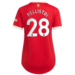 Adidas - Facundo Pellistri Manchester United Women's 2021/22 Home Replica Player Jersey - Red