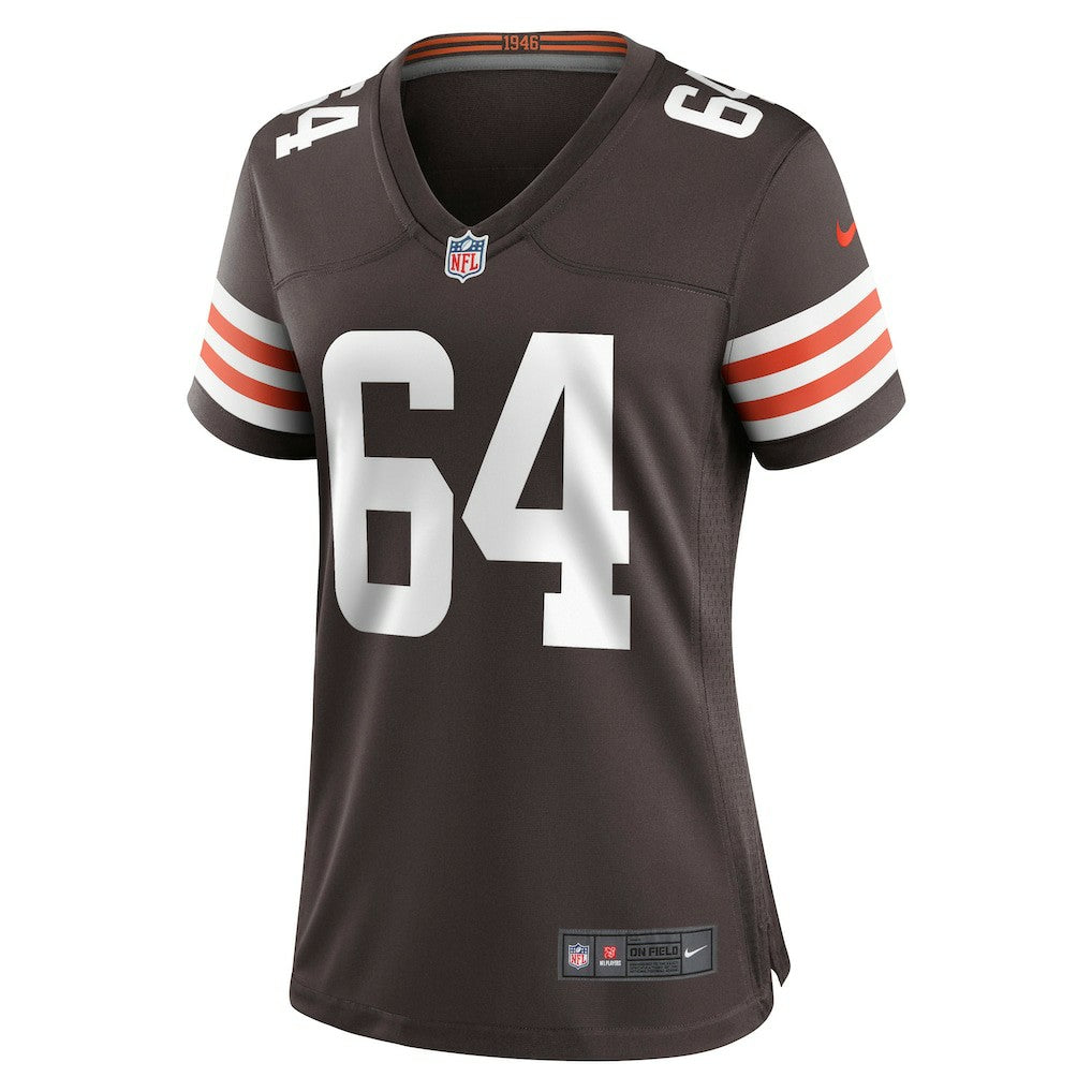 Joe DeLamielleure Cleveland Browns Women's Game Retired Player Jersey - Brown - Nike