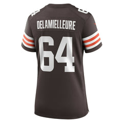 Joe DeLamielleure Cleveland Browns Women's Game Retired Player Jersey - Brown - Nike