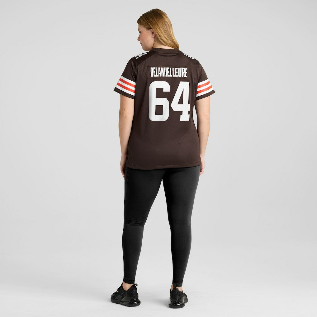 Joe DeLamielleure Cleveland Browns Women's Game Retired Player Jersey - Brown - Nike