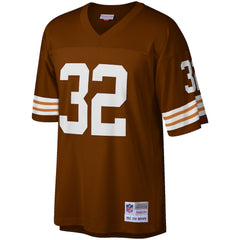 Jim Brown Cleveland Browns Big & Tall 1963 Retired Player Replica Jersey - Brown - Mitchell & Ness