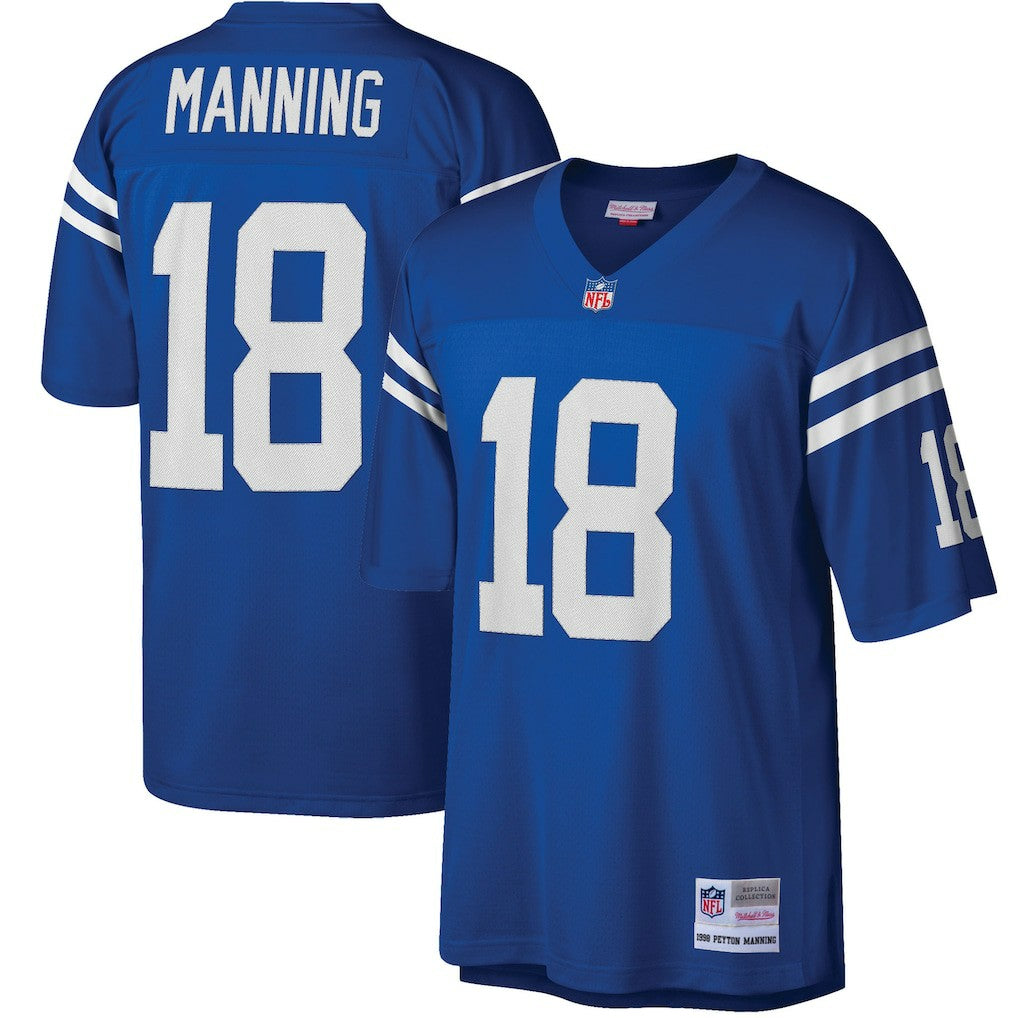 Peyton Manning Indianapolis Colts Big & Tall 1998 Retired Player Replica Jersey - Royal - Mitchell & Ness