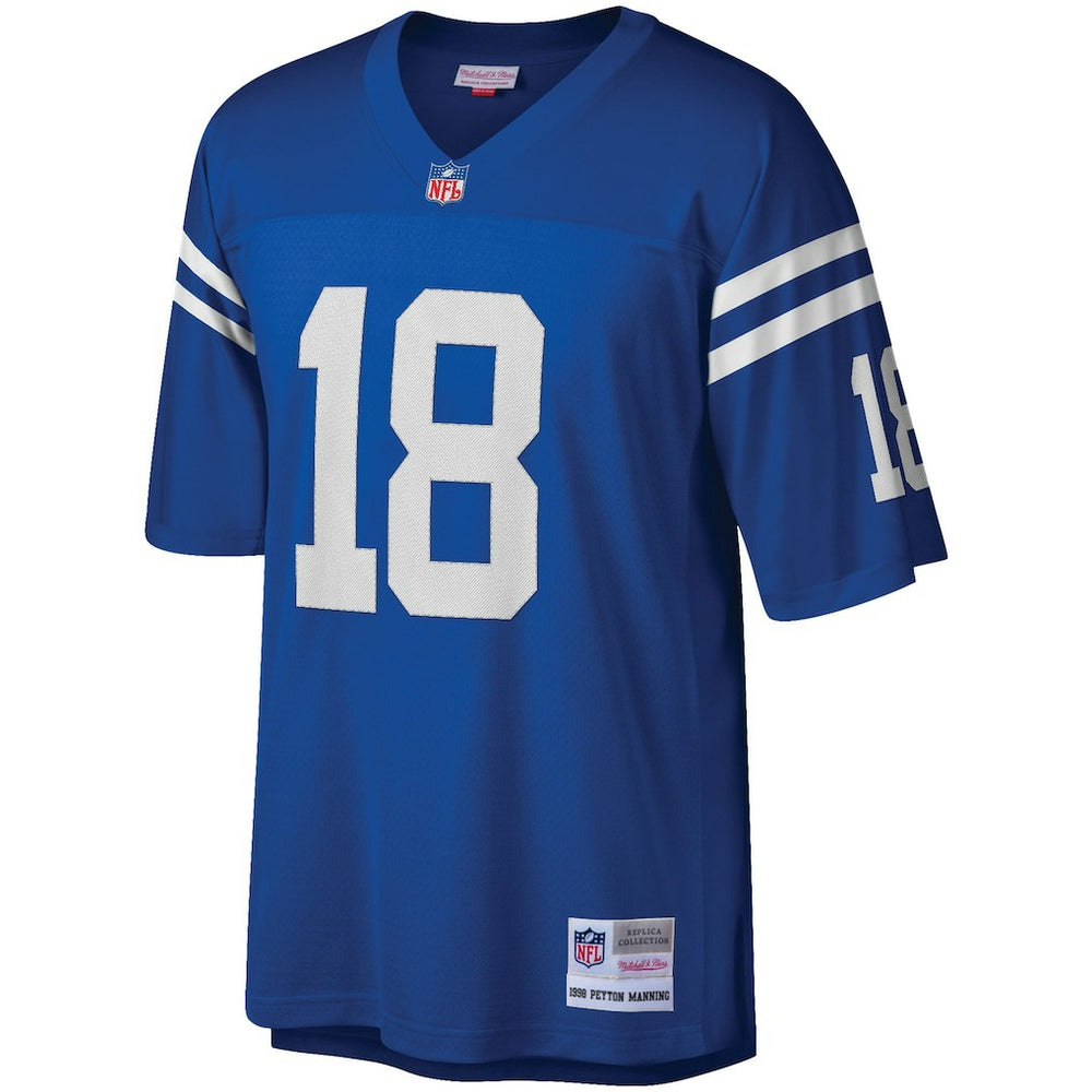 Peyton Manning Indianapolis Colts Big & Tall 1998 Retired Player Replica Jersey - Royal - Mitchell & Ness