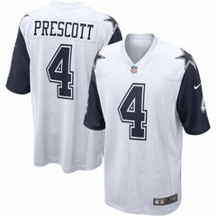 Dak Prescott Dallas Cowboys Alternate Game Team Jersey - White - Nike