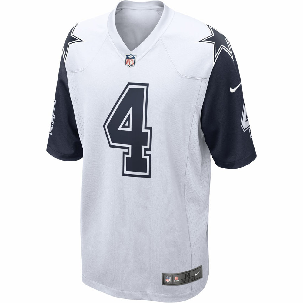Dak Prescott Dallas Cowboys Alternate Game Team Jersey - White - Nike