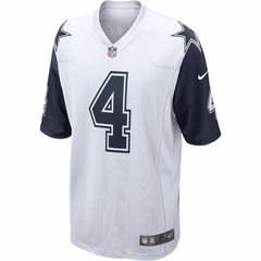 Dak Prescott Dallas Cowboys Alternate Game Team Jersey - White - Nike