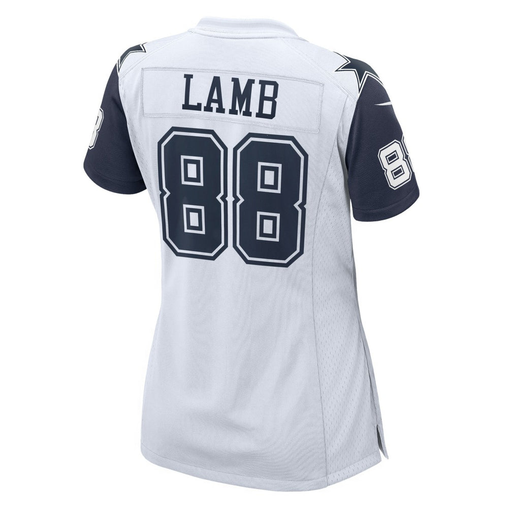 CeeDee Lamb Dallas Cowboys Women's 2nd Alternate Game Jersey - White - Nike