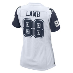 CeeDee Lamb Dallas Cowboys Women's 2nd Alternate Game Jersey - White - Nike