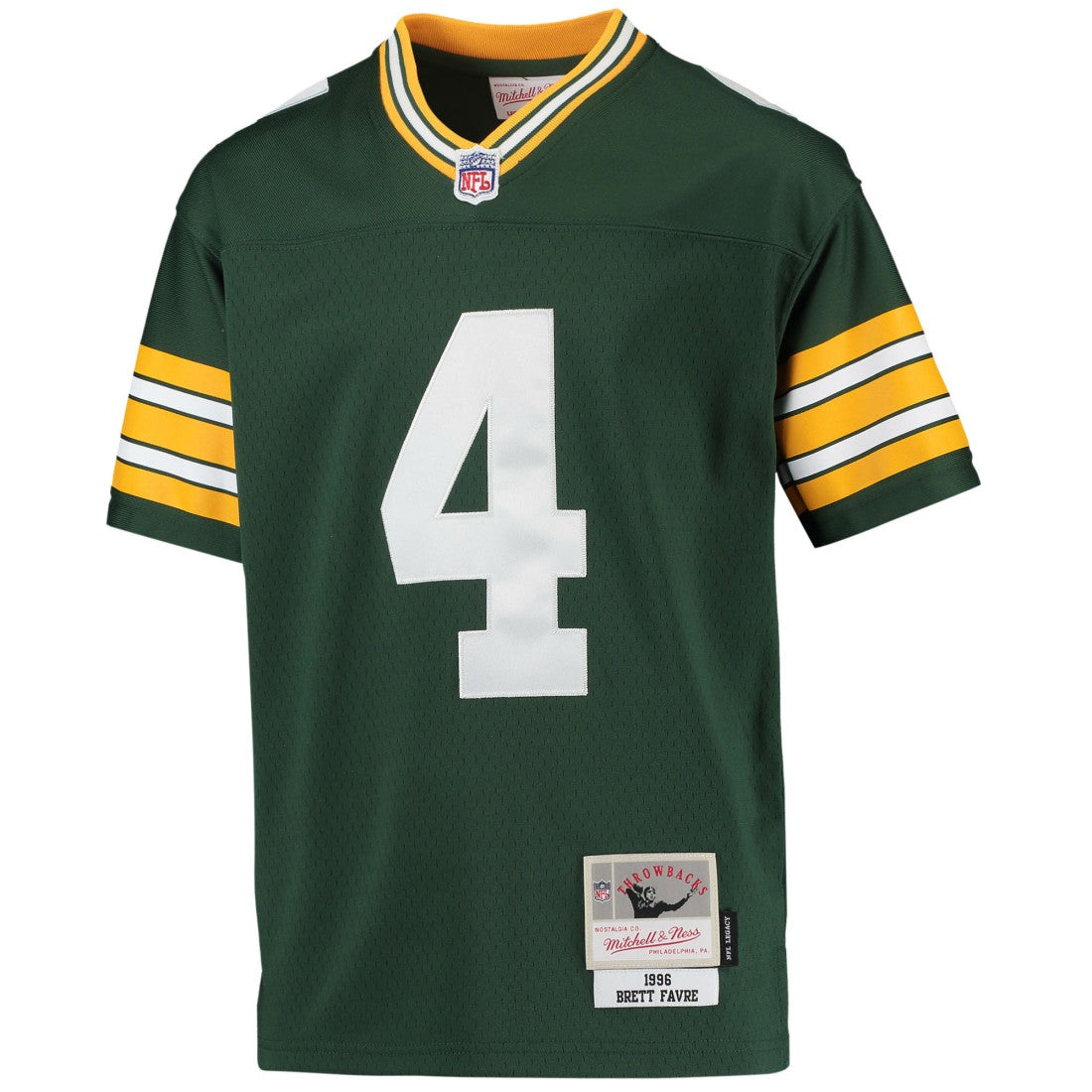 Brett Favre Green Bay Packers Youth 1996 Retired Player Legacy Jersey - Green - Mitchell & Ness