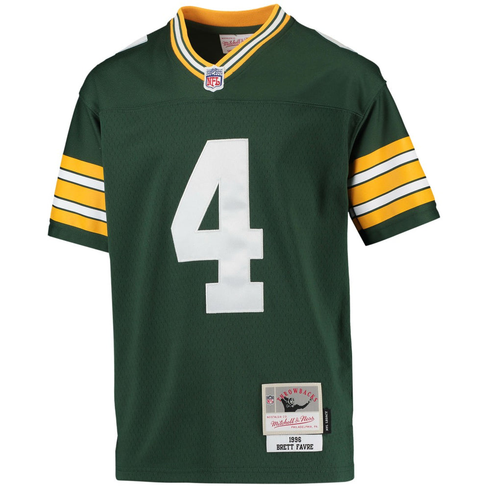 Brett Favre Green Bay Packers Youth 1996 Retired Player Legacy Jersey - Green - Mitchell & Ness