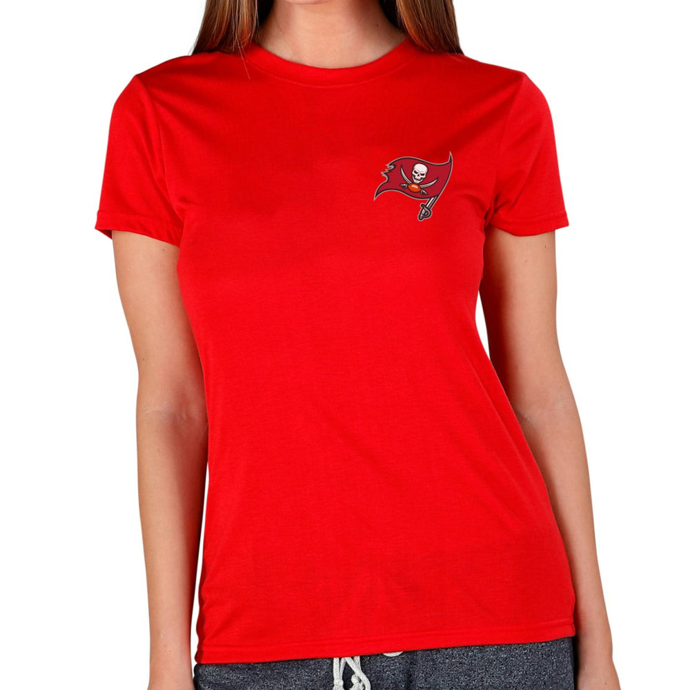 Tampa Bay Buccaneers Concepts Sport Women's Marathon Knit Lounge Top - Red - NFL
