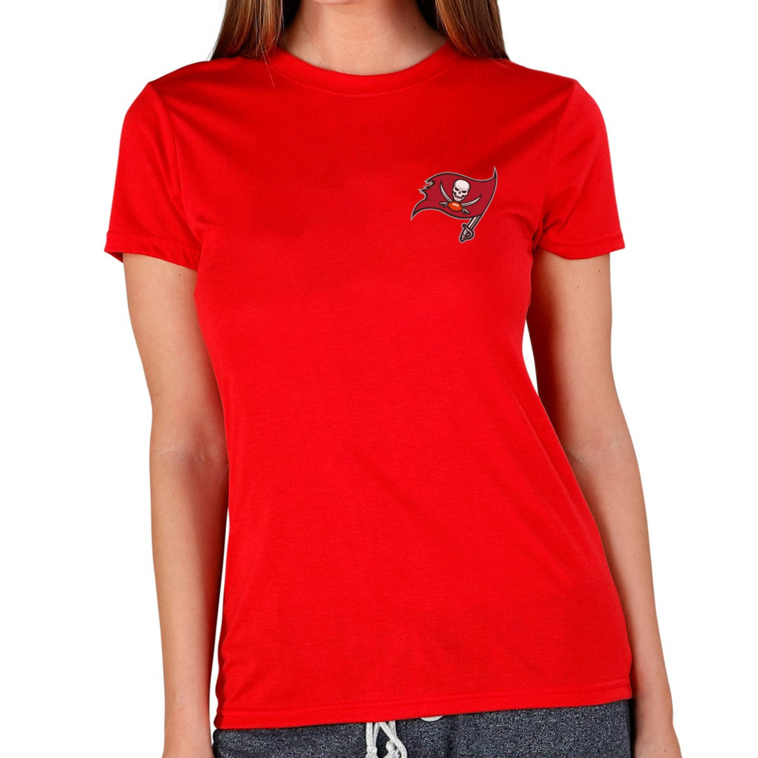 Tampa Bay Buccaneers Concepts Sport Women's Marathon Knit Lounge Top - Red - NFL