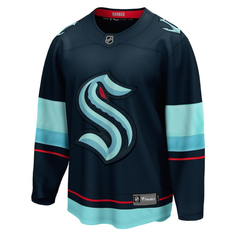 Seattle Kraken Fanatics Home Breakaway Jersey - Deep Sea Blue | Fanatics Lifestyle