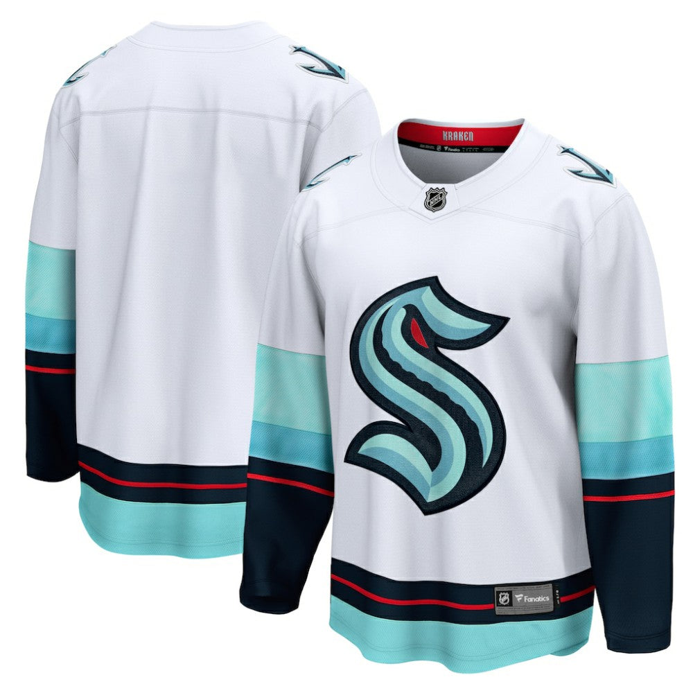 Seattle Kraken Fanatics Away Breakaway Jersey - White | Fanatics on sale