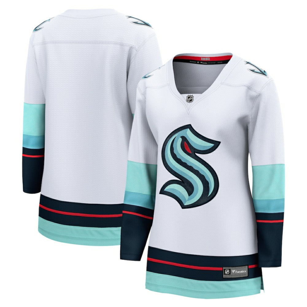 Seattle Kraken Fanatics Women's Away Breakaway Jersey - White | Fanatics near me