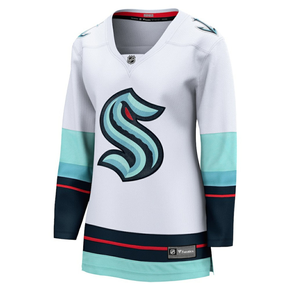 Seattle Kraken Fanatics Women's Away Breakaway Jersey - White | Fanatics near me