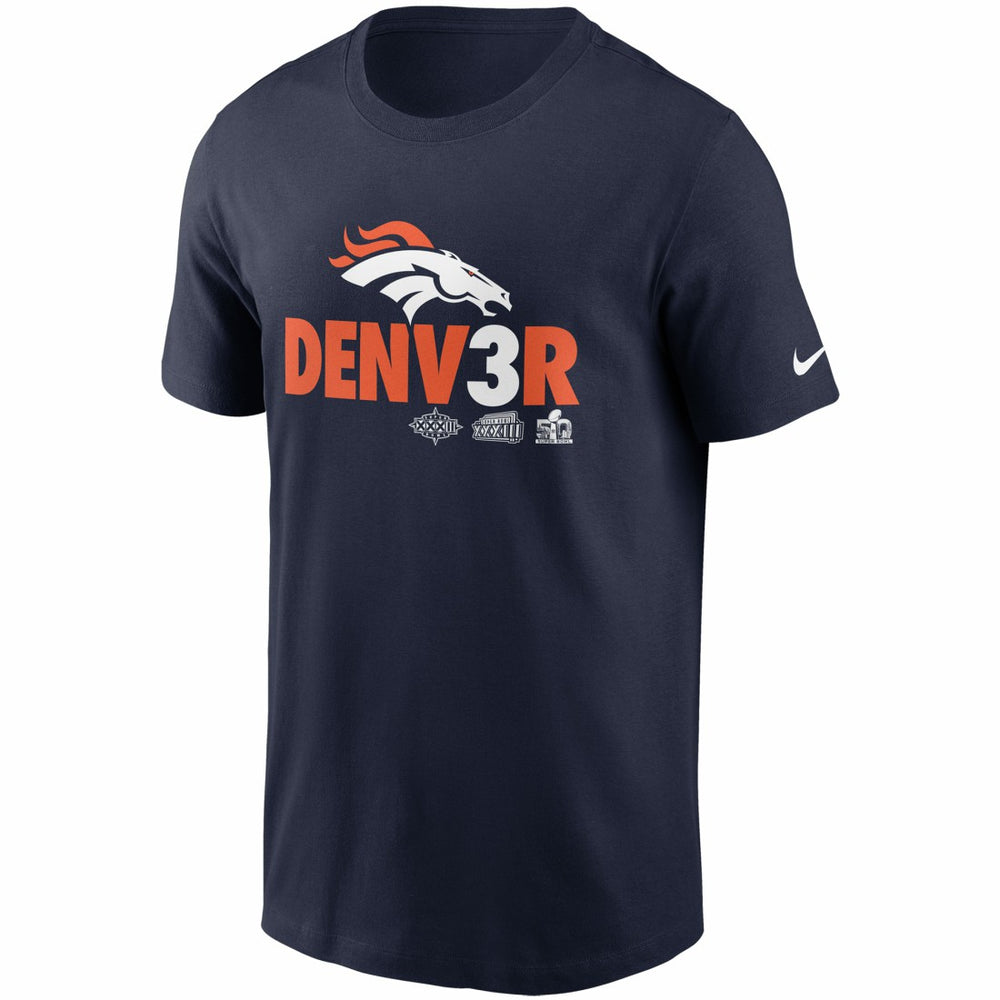Denver Broncos Hometown Collection Denv3r T-Shirt - Navy - Nike