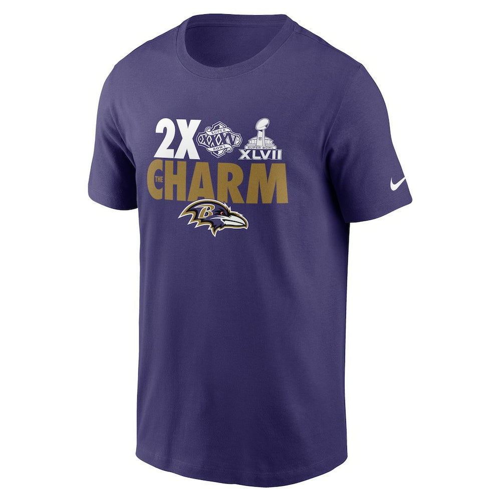 Baltimore Ravens Hometown Collection 2x Super Bowl Champions T-Shirt - Purple - Nike