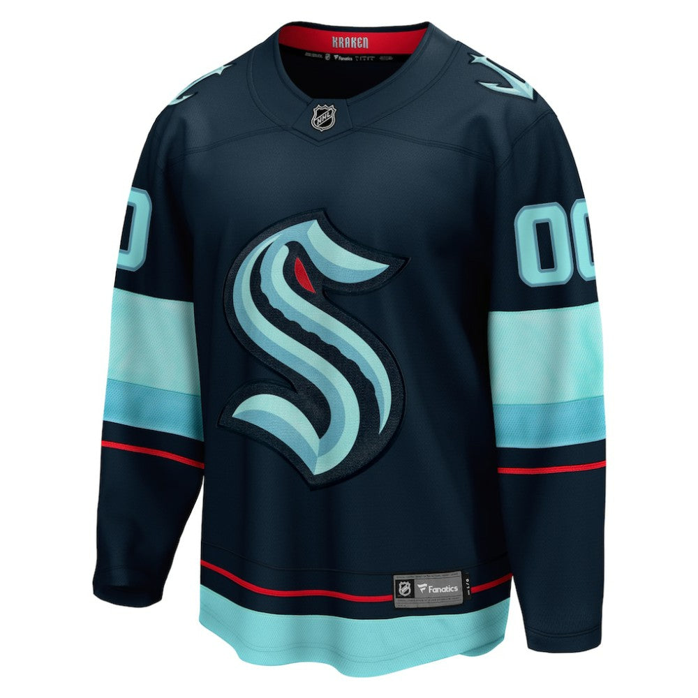 Seattle Kraken Fanatics Home Breakaway Custom Jersey - Deep Sea Blue | Fanatics online