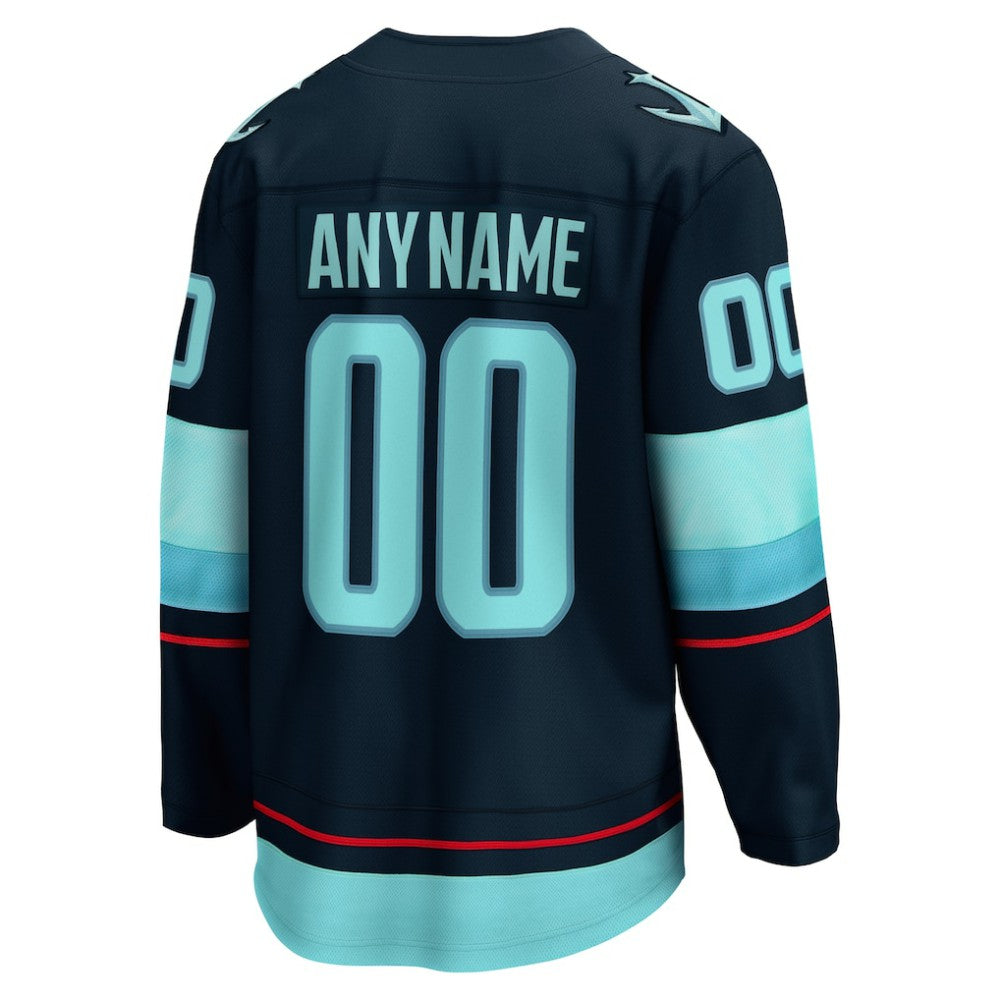 Seattle Kraken Fanatics Home Breakaway Custom Jersey - Deep Sea Blue | Fanatics online
