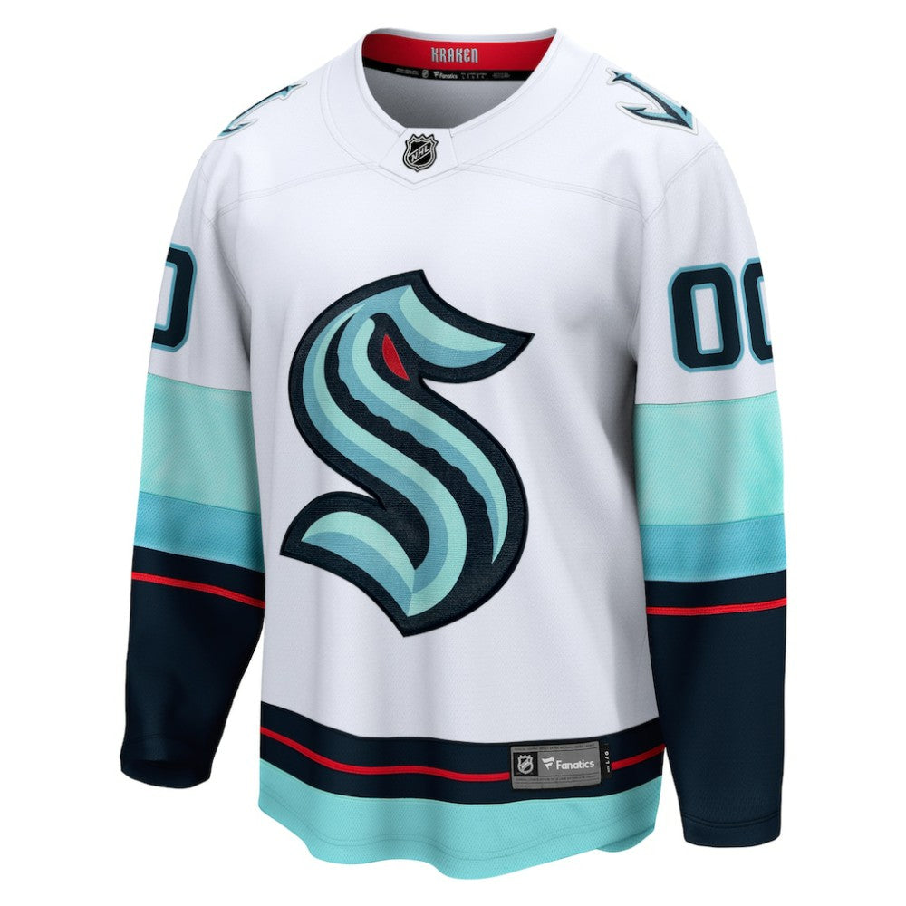 Seattle Kraken Fanatics Away Breakaway Custom Jersey - White | Fanatics discount